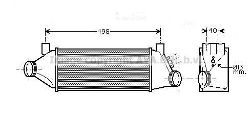 AVA QUALITY COOLING tarpinis suslėgto oro aušintuvas, kompresorius FD4385